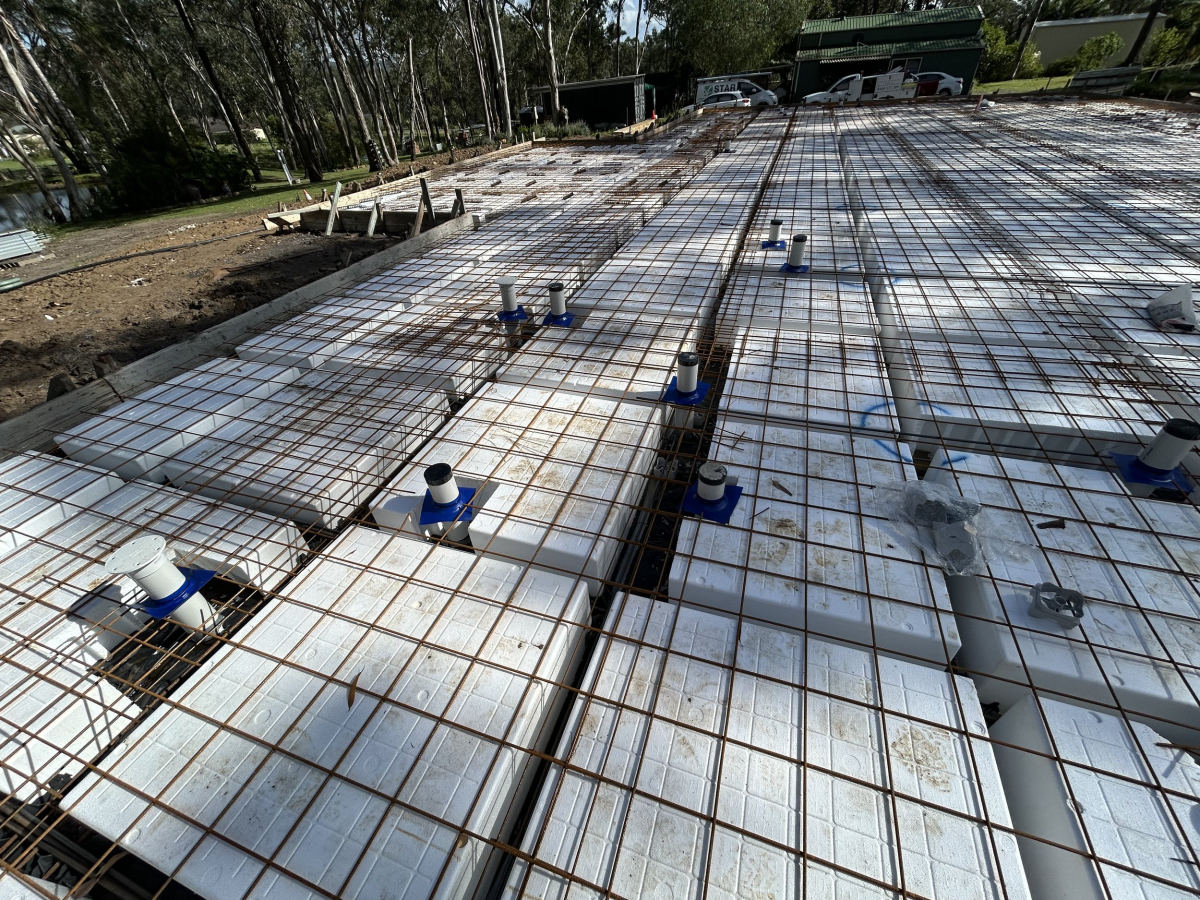 Subfloor termite treatment